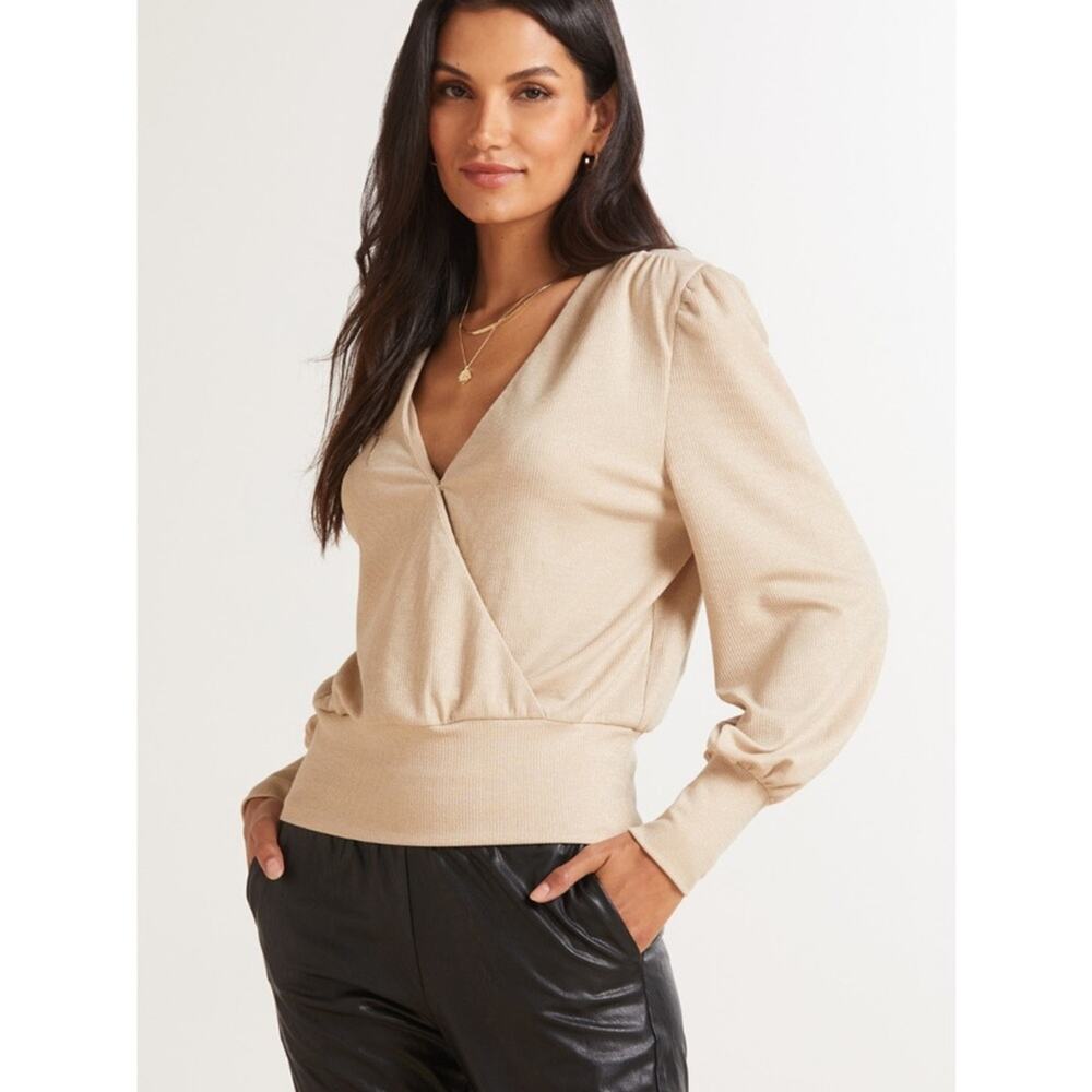 Allison Joy Cally Rib Shine Top